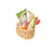 Wicker Shopping Basket & Groceries