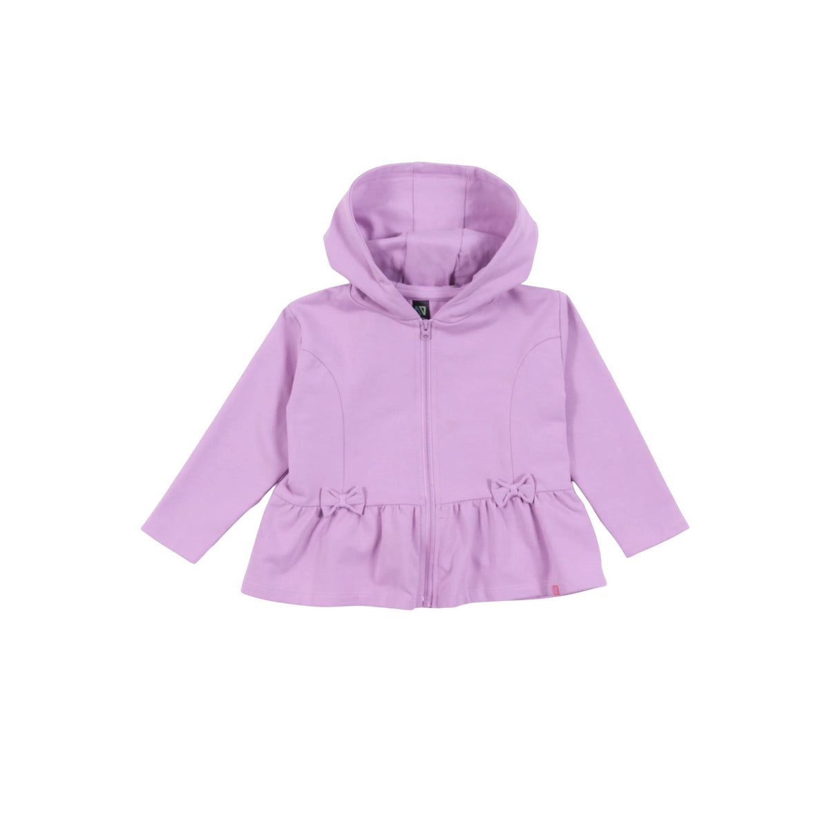 Baby Girl Lilac Zip Ruffle Hoodie