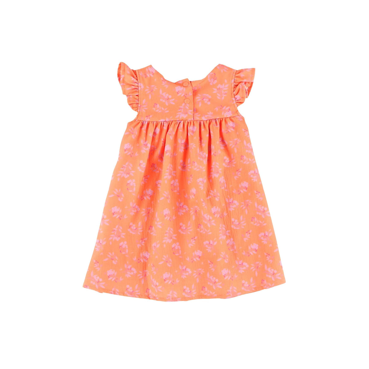 Baby Girl Orange and Lilac Dress and Legging Set