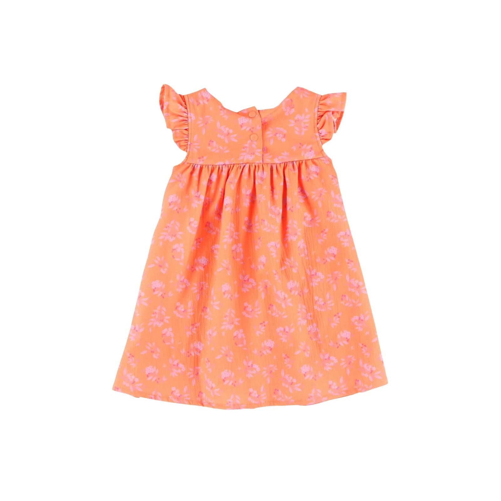 Baby Girl Orange and Lilac Dress and Legging Set