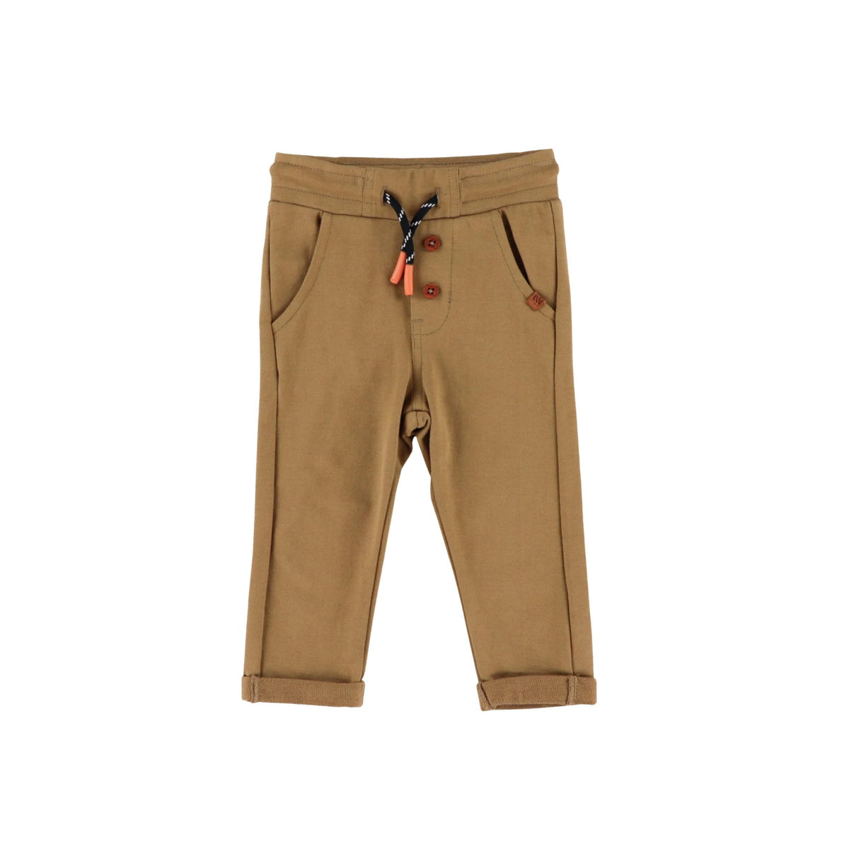 Baby Boy Brown Cuffed Pant