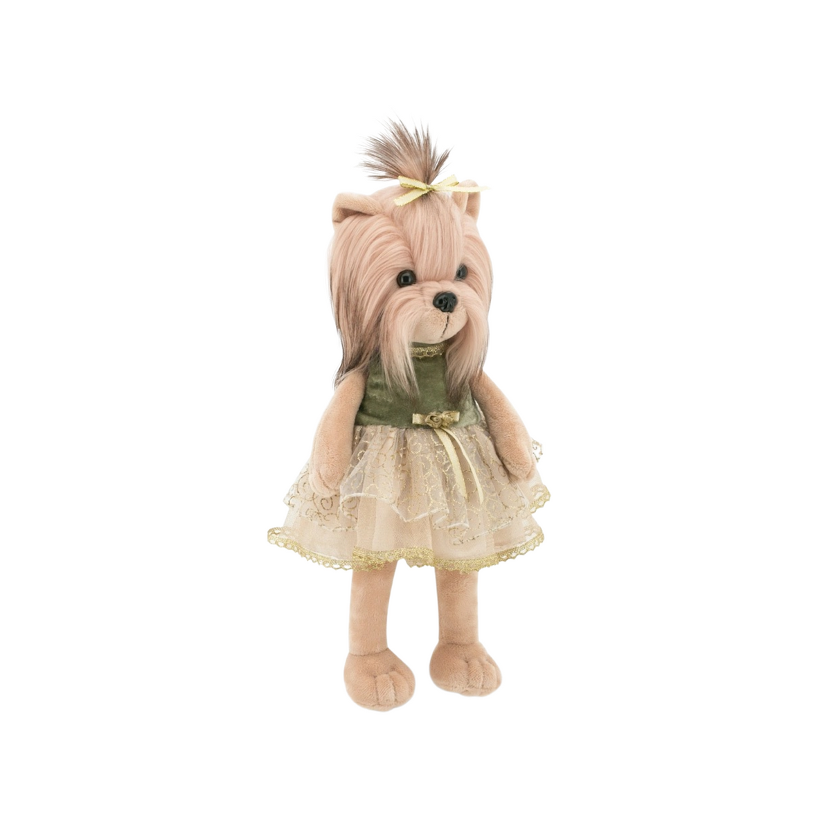 Dressed Up Lucky Doggy Yorkie Doll