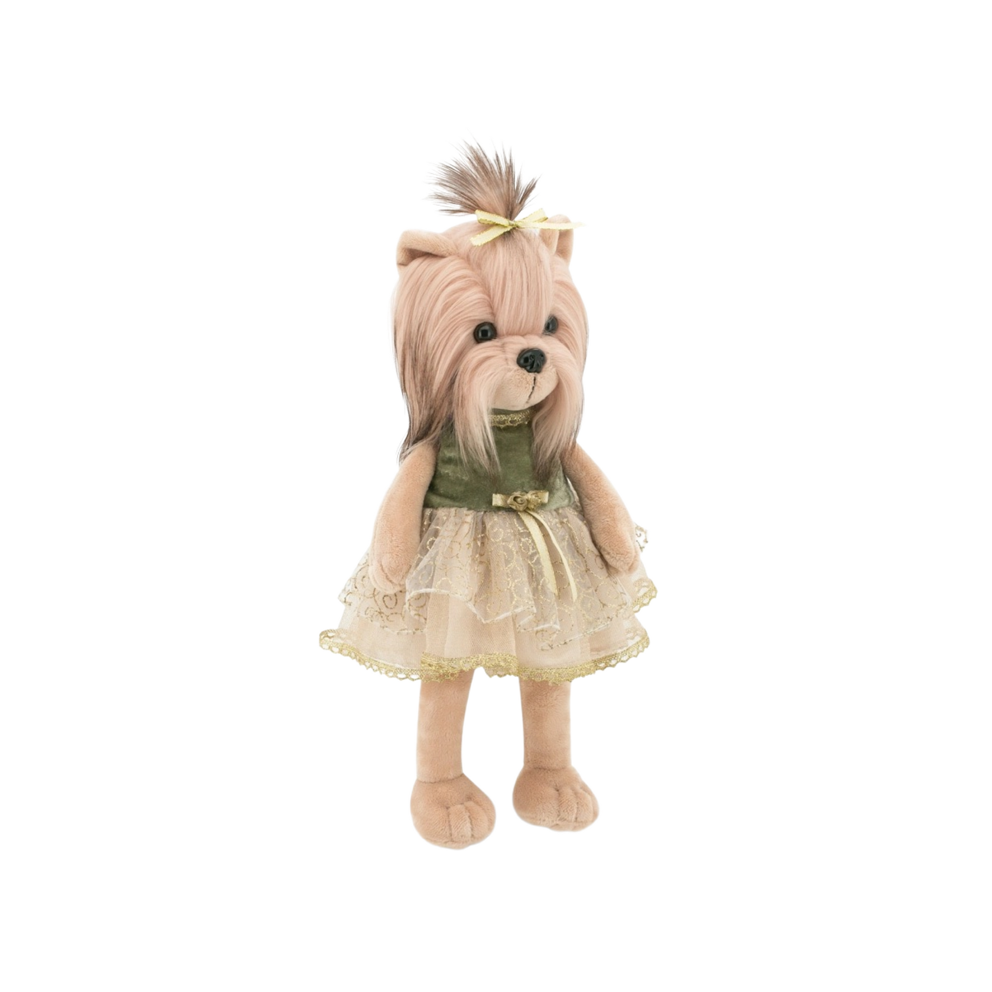 Dressed Up Stuffed Lucky Doggy York Terrier Luxury