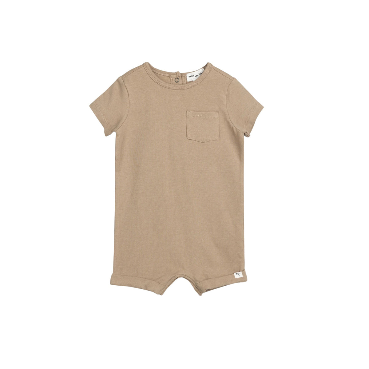 Short Sleeve Khaki Romper