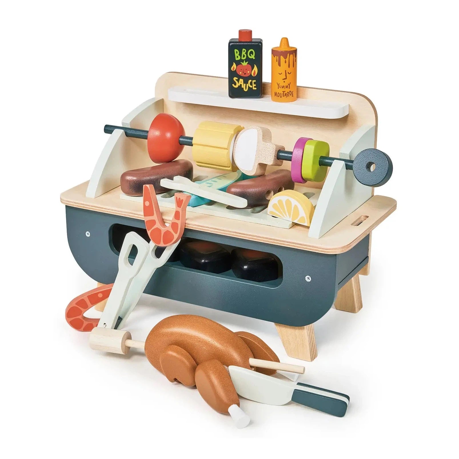 Wooden Barbeque Play Set