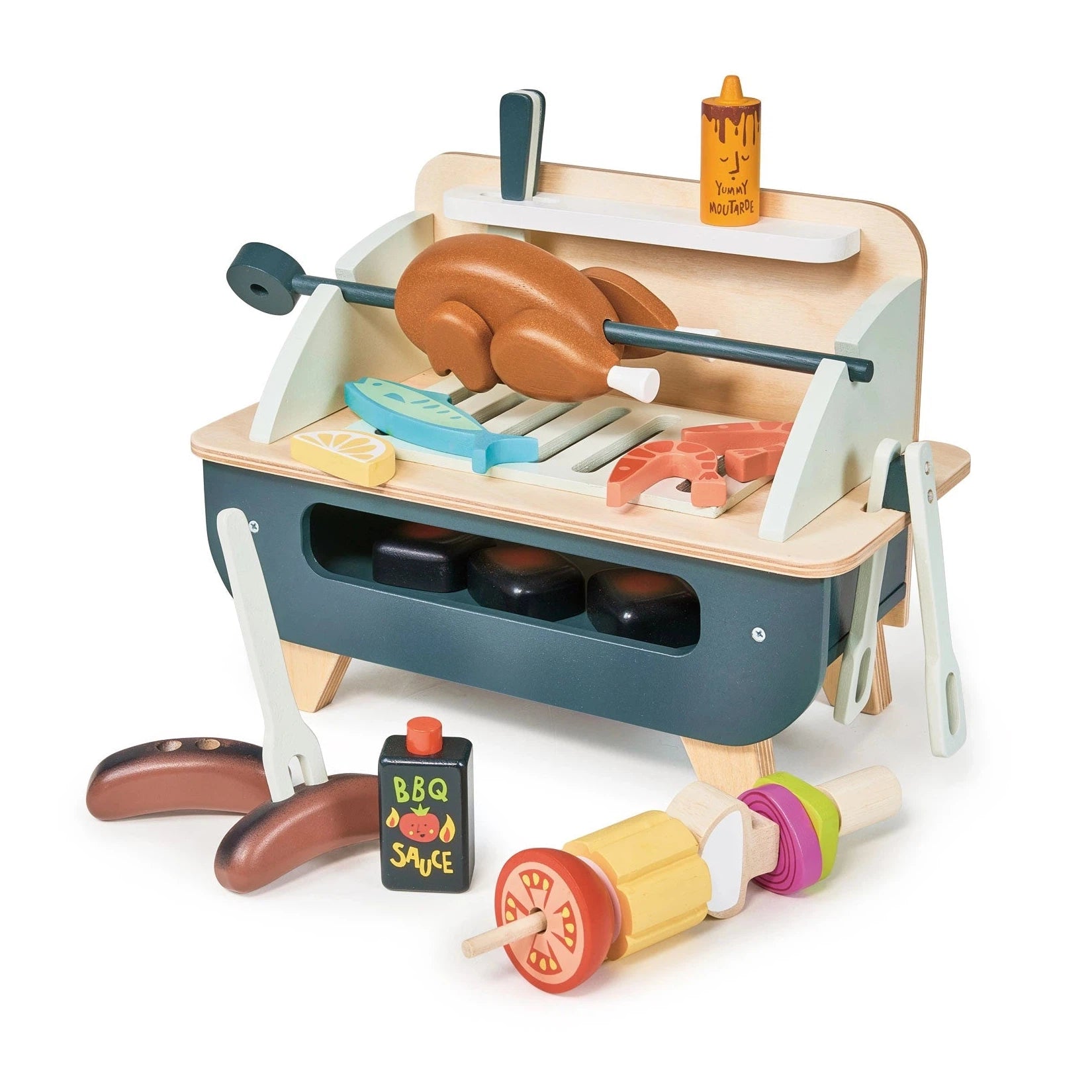 Wooden Barbeque Play Set