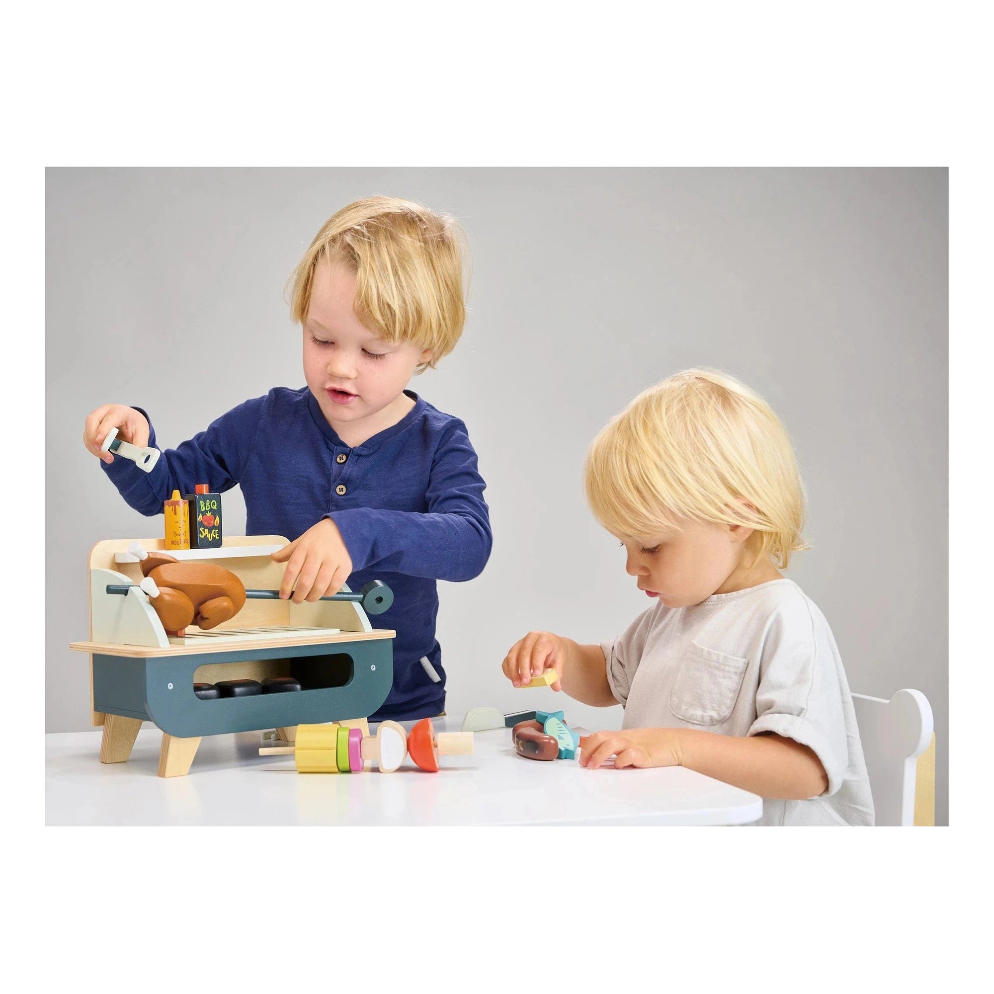 Wooden Barbeque Play Set