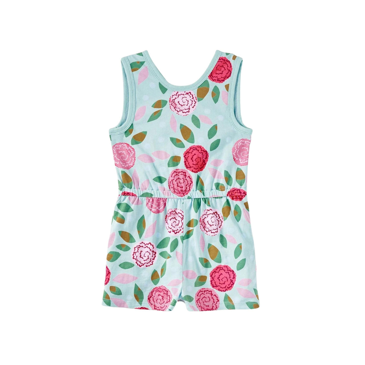 Girls’ Carnations Print Reversible Wrap Romper