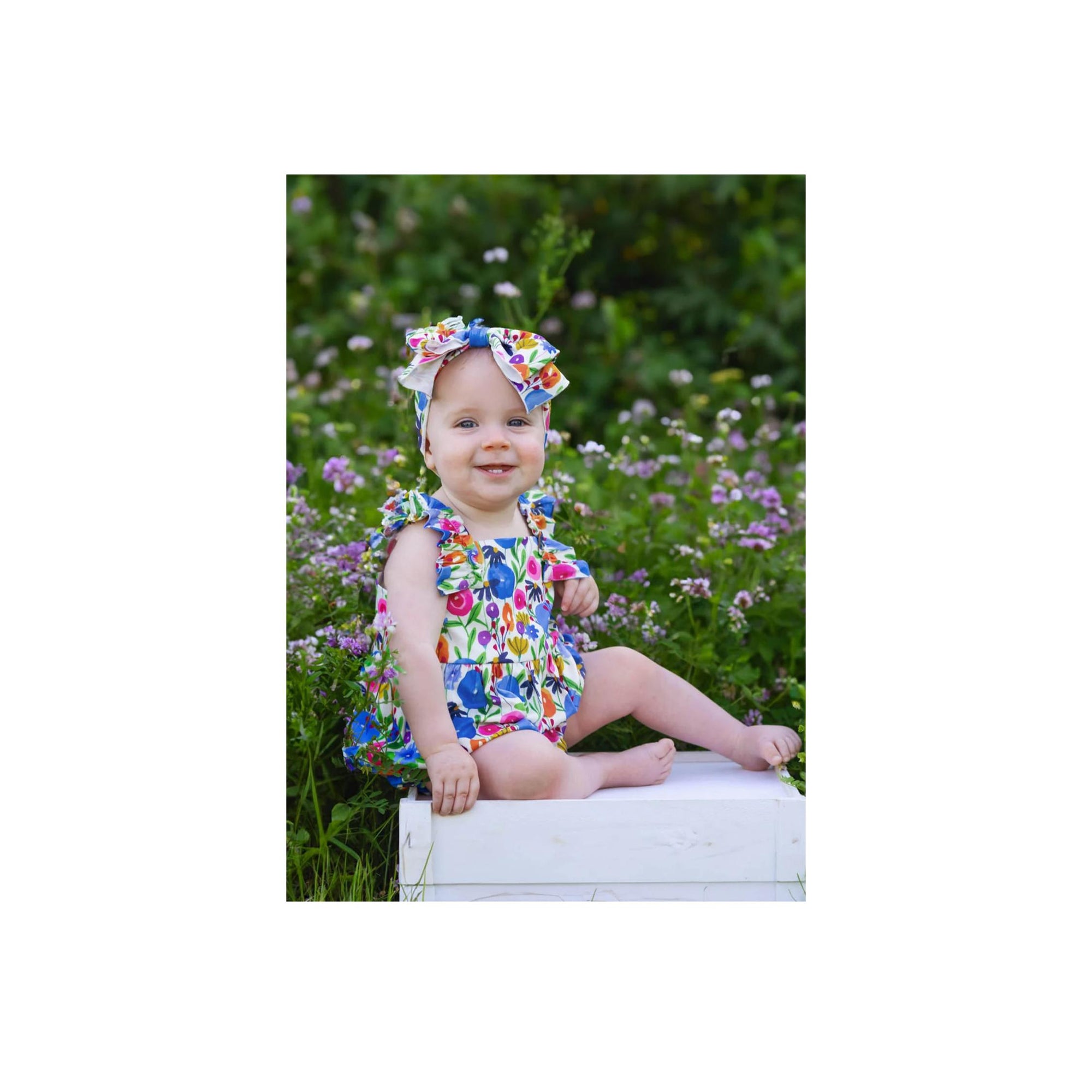 Wild Flowers Baby Bubble Romper