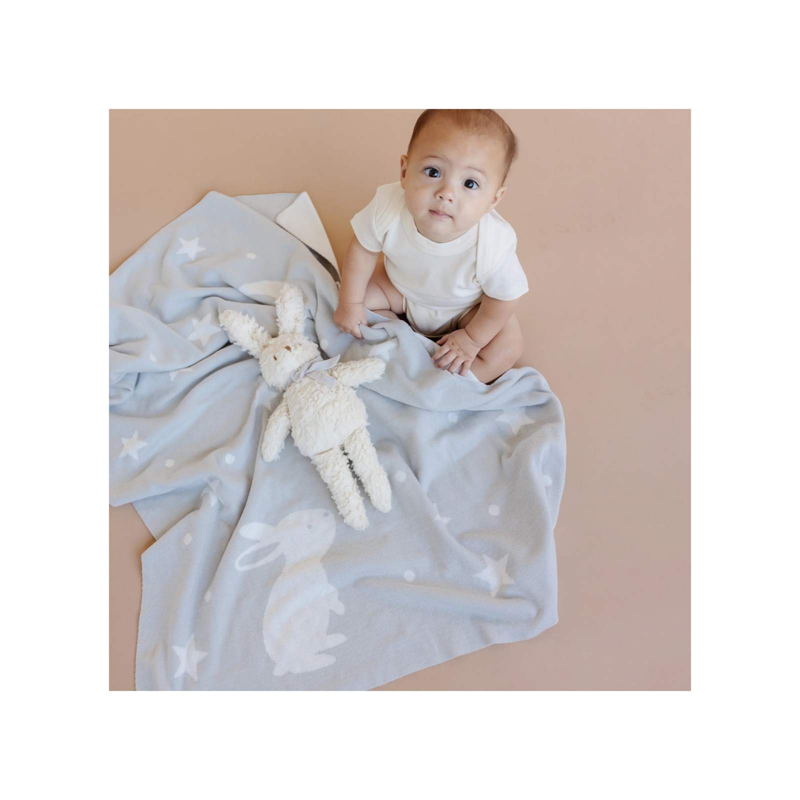Star Moon Bunny Blanket Gift Set