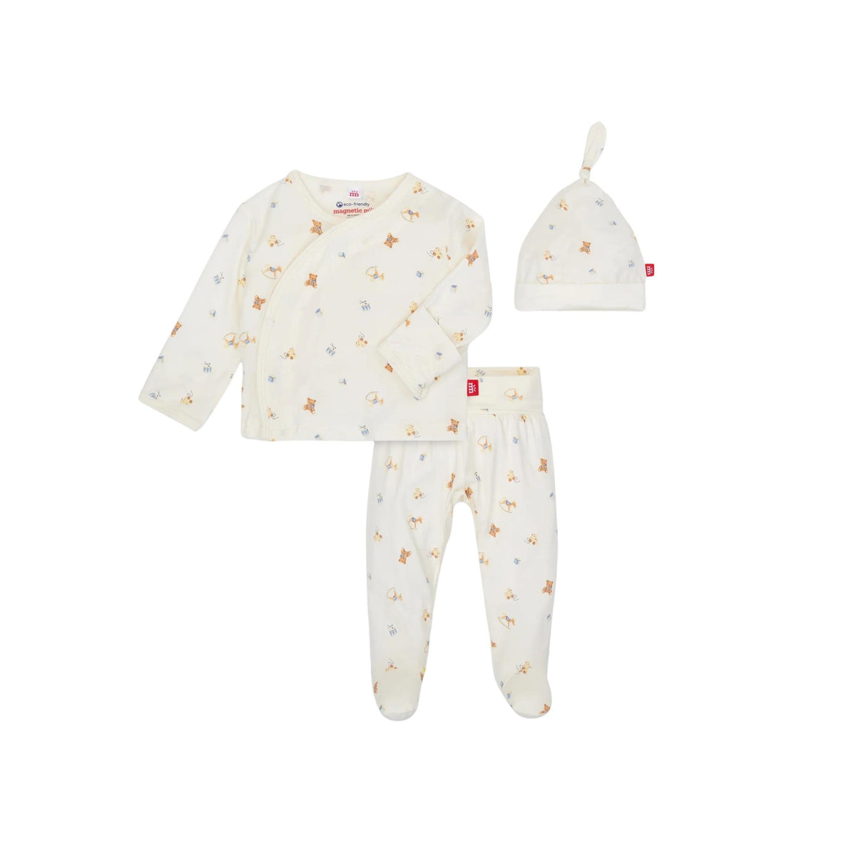 Lullaby Lane Magnetic Take-Me Home Kimono Set &amp; Hat