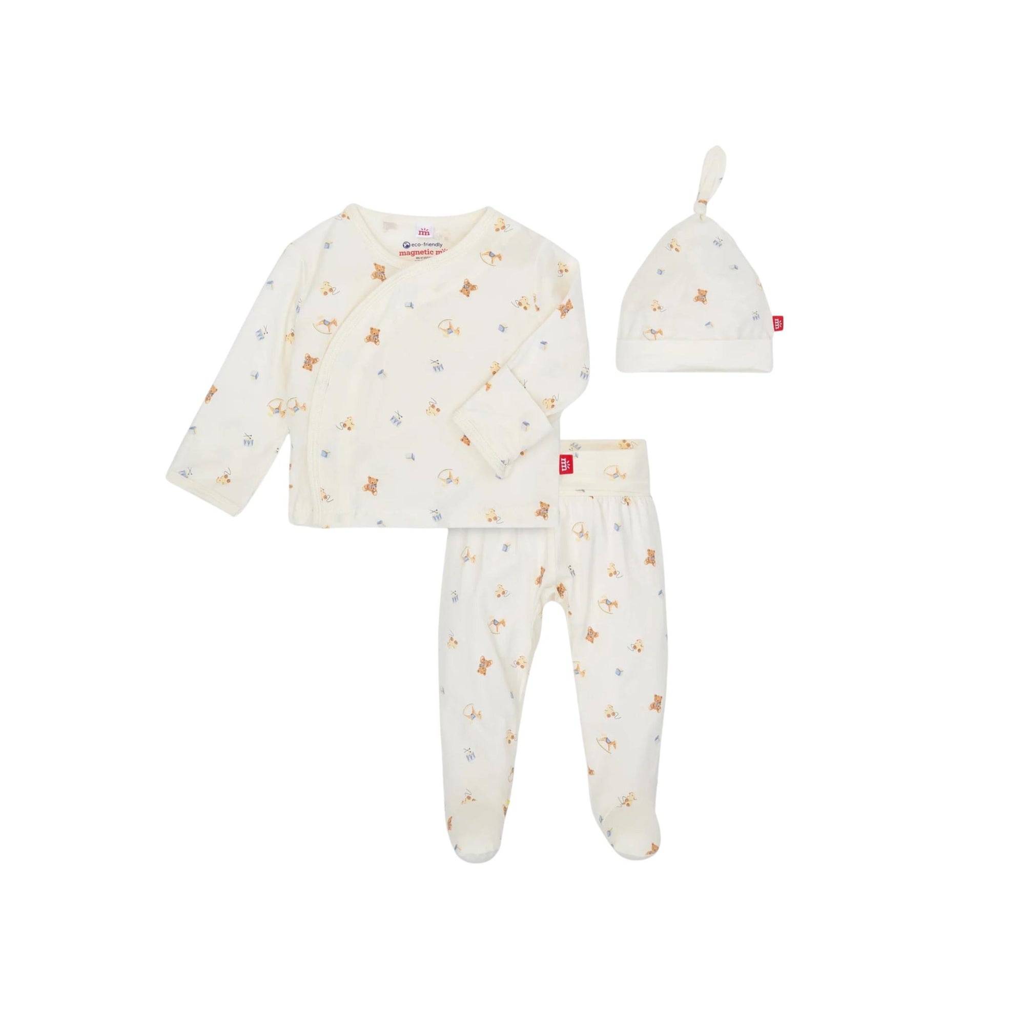 Lullaby Lane Magnetic Take-Me Home Kimono Set & Hat