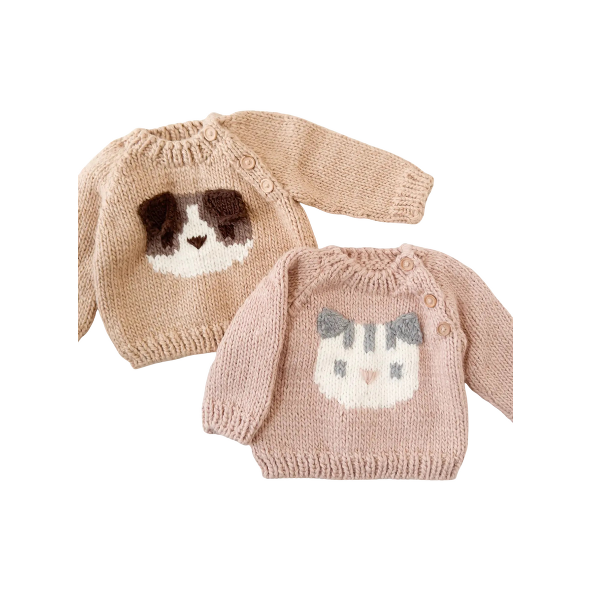Cat Print Pullover Sweater