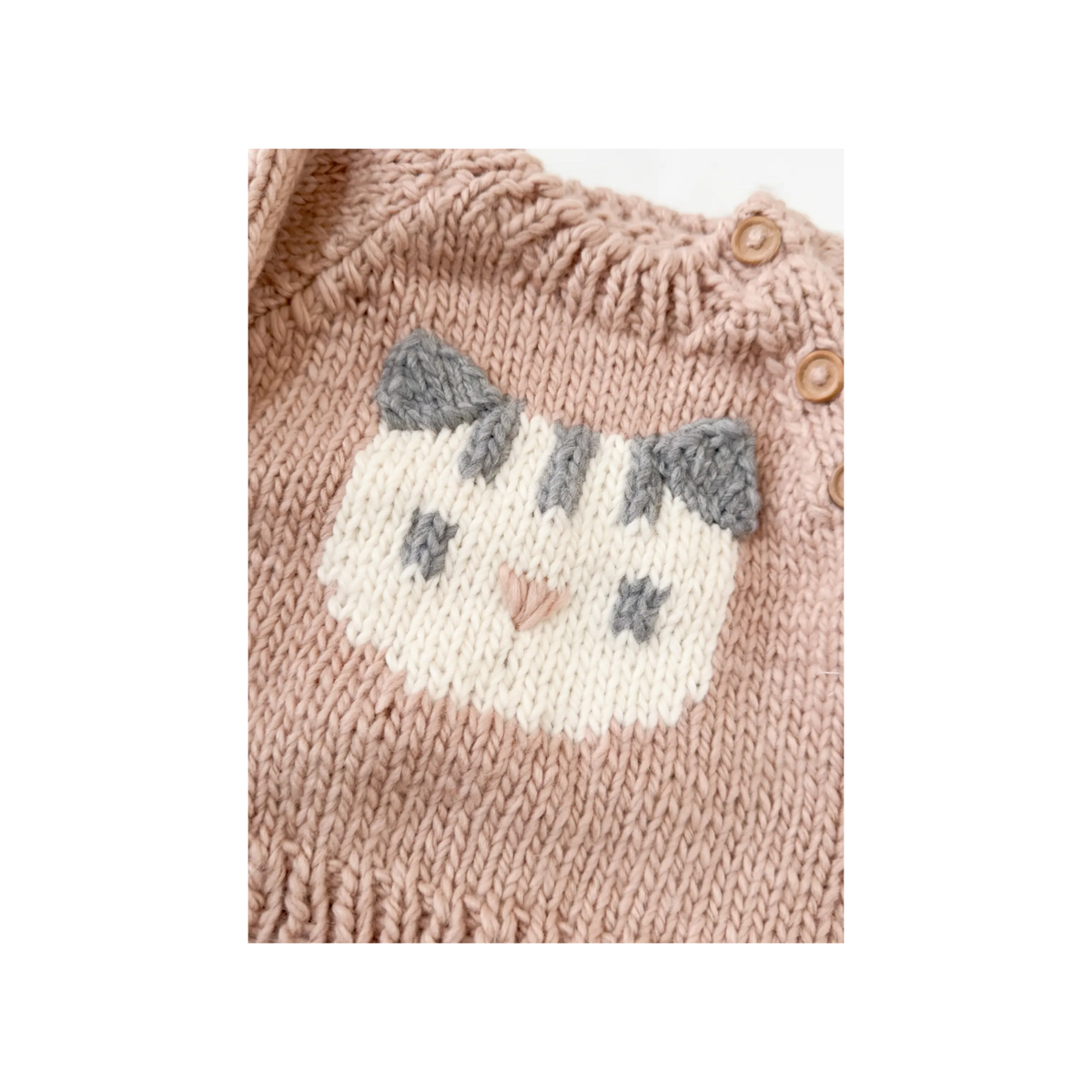 Cat Print Pullover Sweater