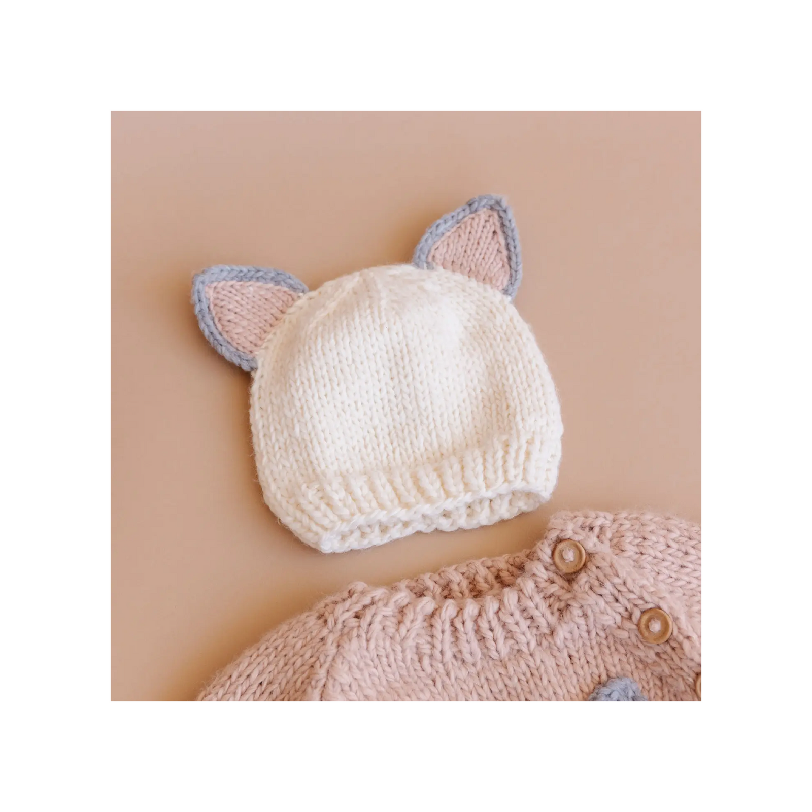 Cream Cat Hat