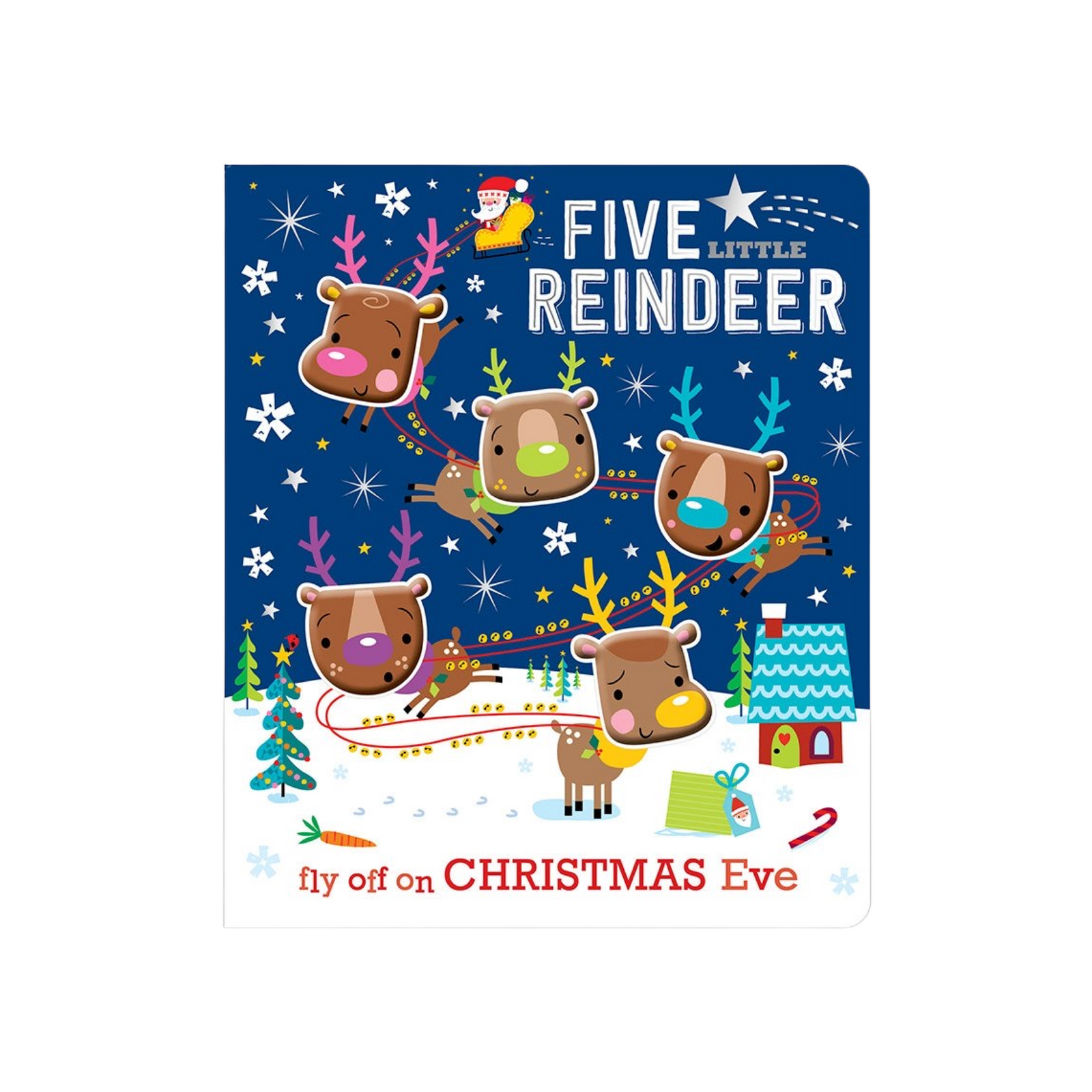 Five Little Reindeer Board Book