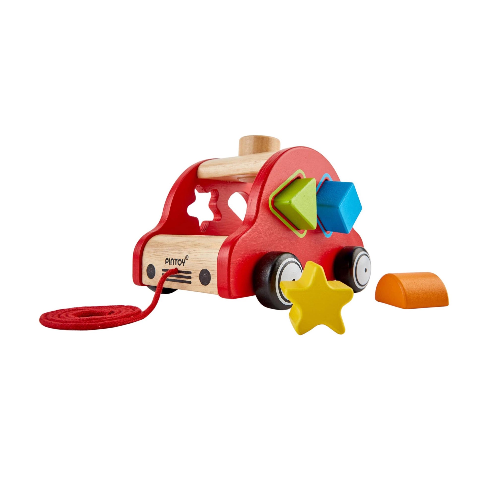 Pintoy Wooden Happy Car Sorter