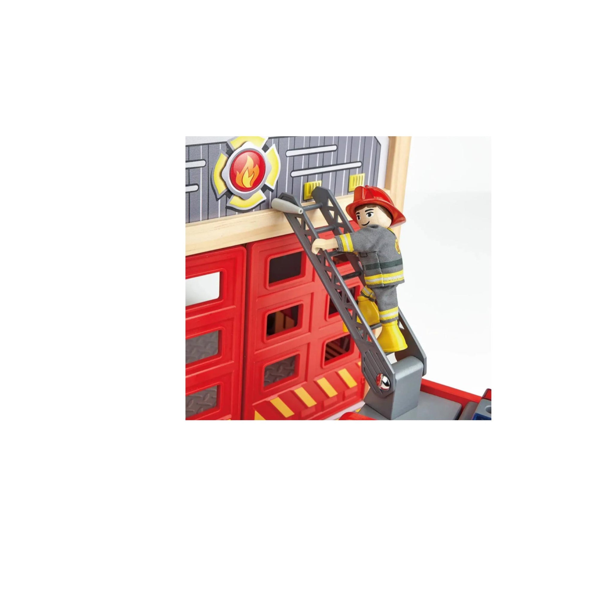 Fire Truck Rescue Wooden Play Set