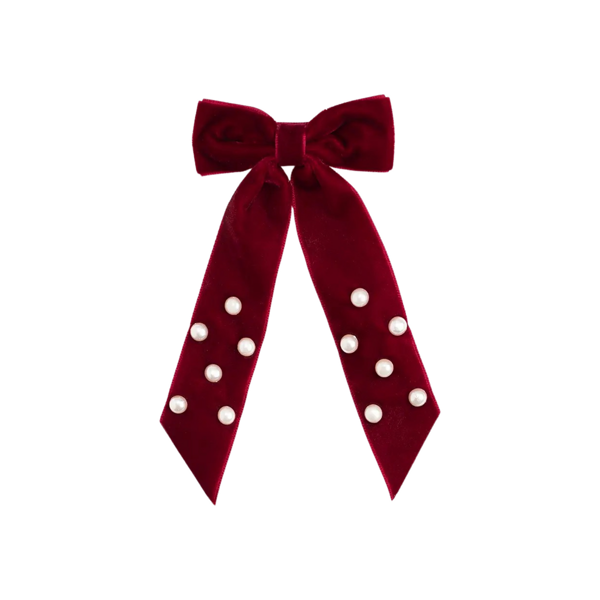Ruby Red Velvet Coquette Bow