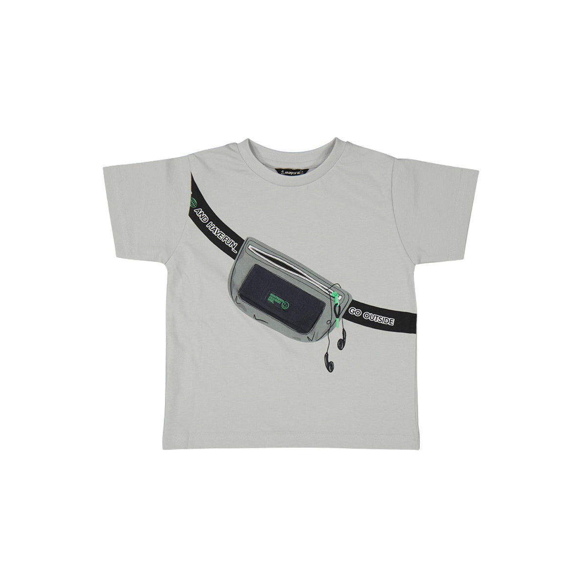 3-D Fanny Pack &amp; Headphones Graphic Boys’ T-Shirt