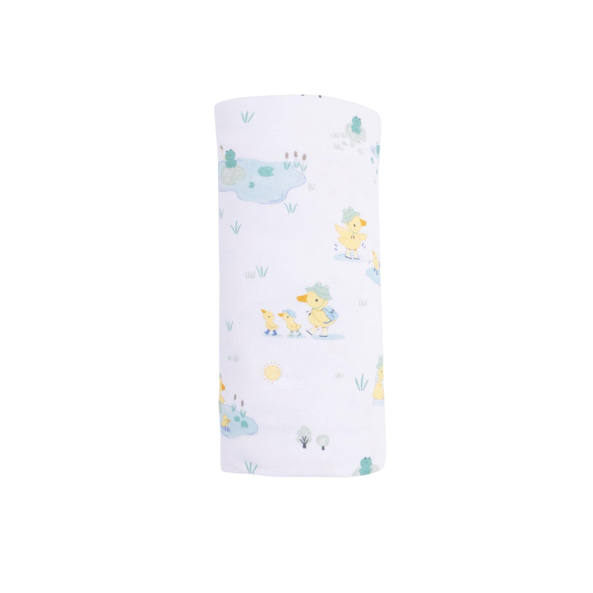 Frog &amp; Duck Pond Bamboo Swaddle