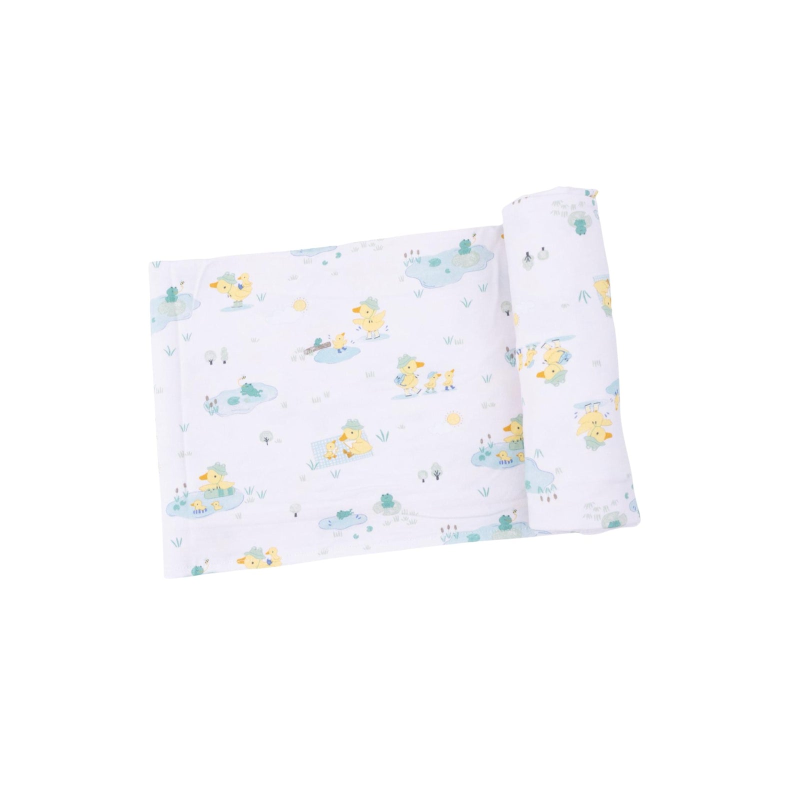 Frog & Duck Pond Bamboo Swaddle