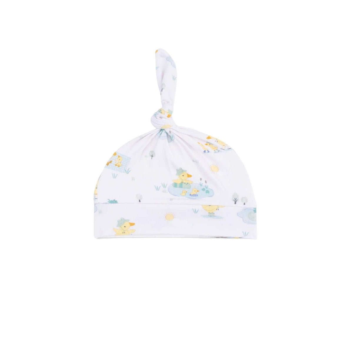 Frog &amp; Duck Pond Adjustable Knotted Hat
