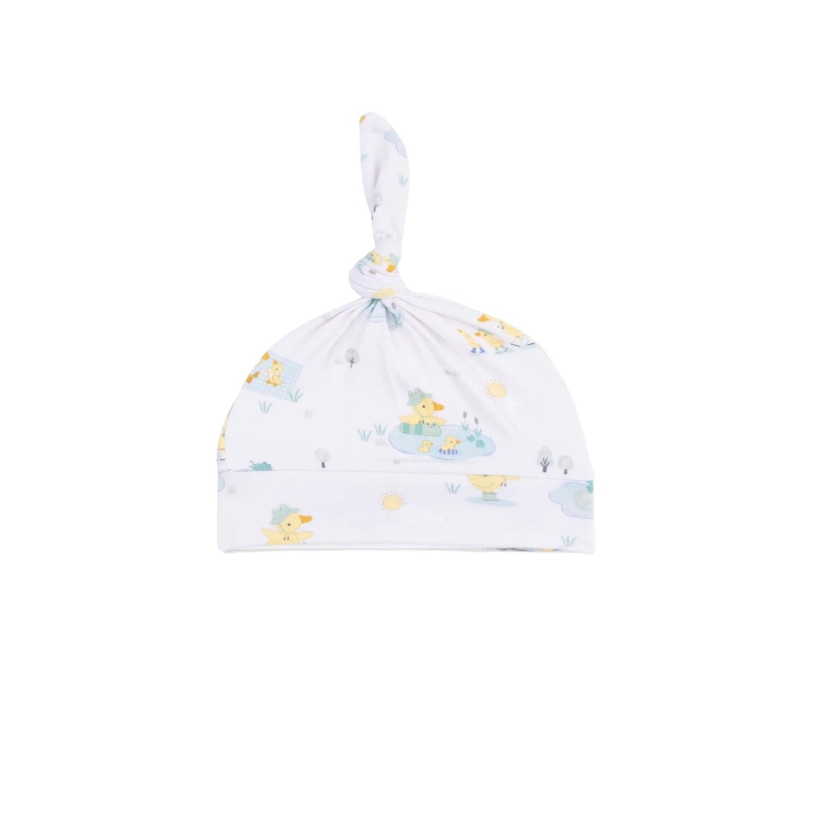Frog & Duck Pond Adjustable Knotted Hat