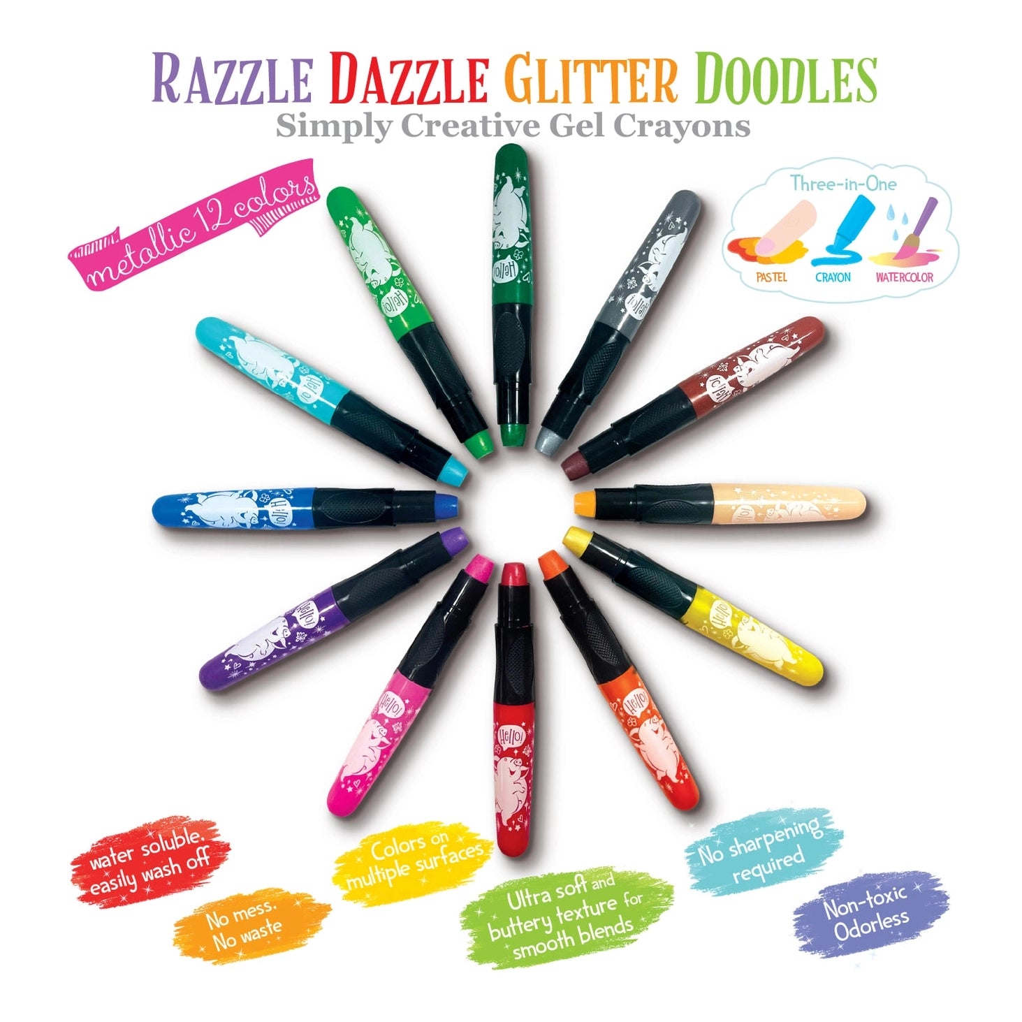 Tools & Accessories - Christmas Doodle Crayon Set