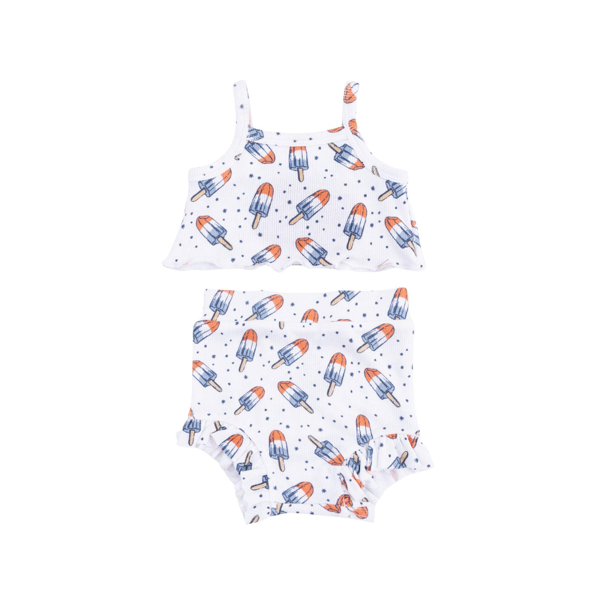 Baby Girl Astro Pop Tank Top &amp; High Waisted Shorts