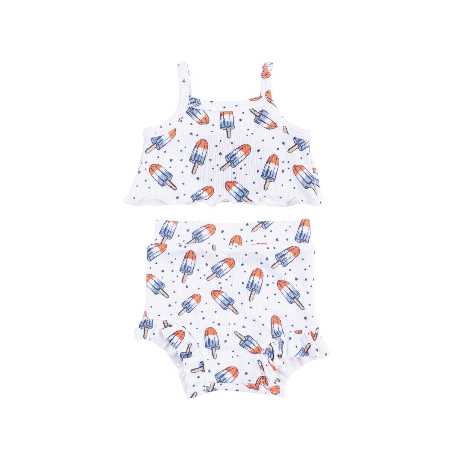 Baby Girl Astro Pop Tank Top & High Waisted Shorts