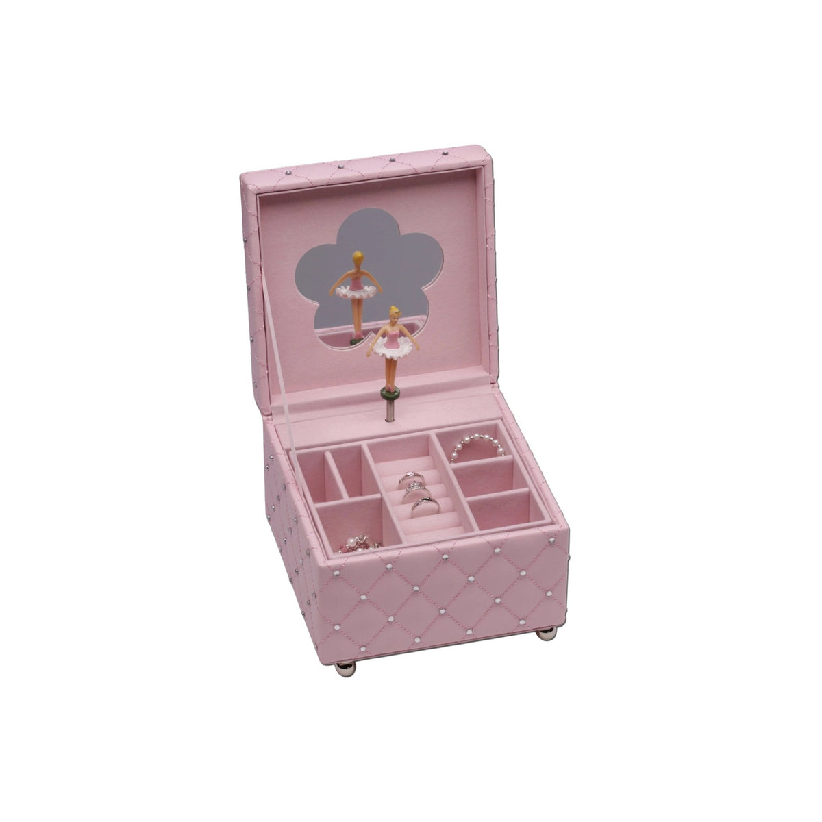 Pink Musical Jewelry Box &amp; Heart Necklace