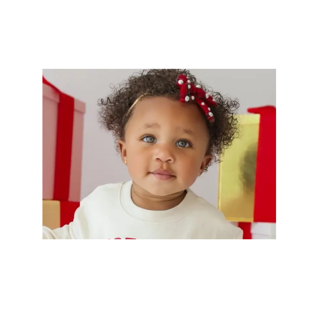 Christmas Tartan Pearl Headband