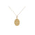 Miraculous Medal Gold Plated Cross Necklace