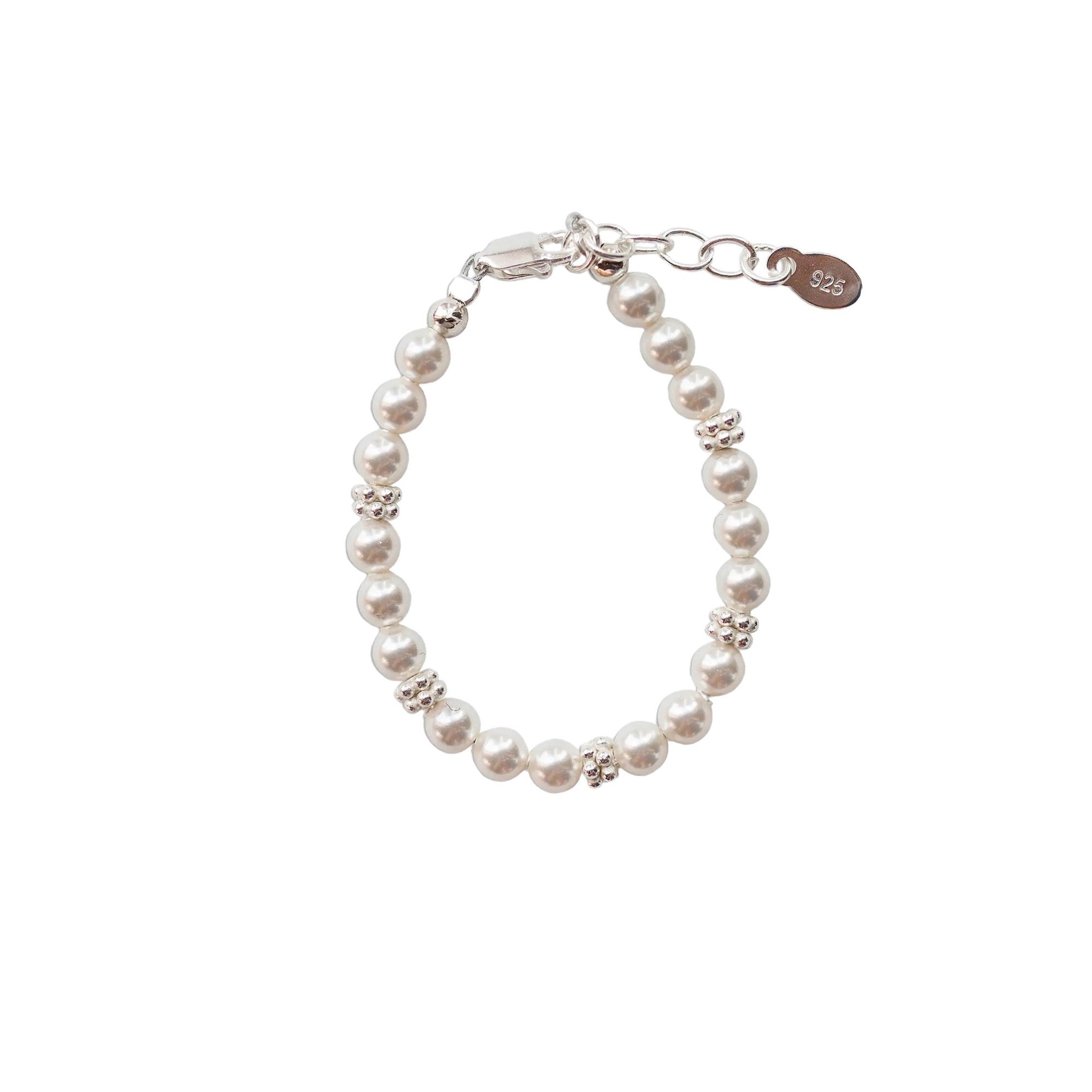 Sterling Silver Pearl Bracelet