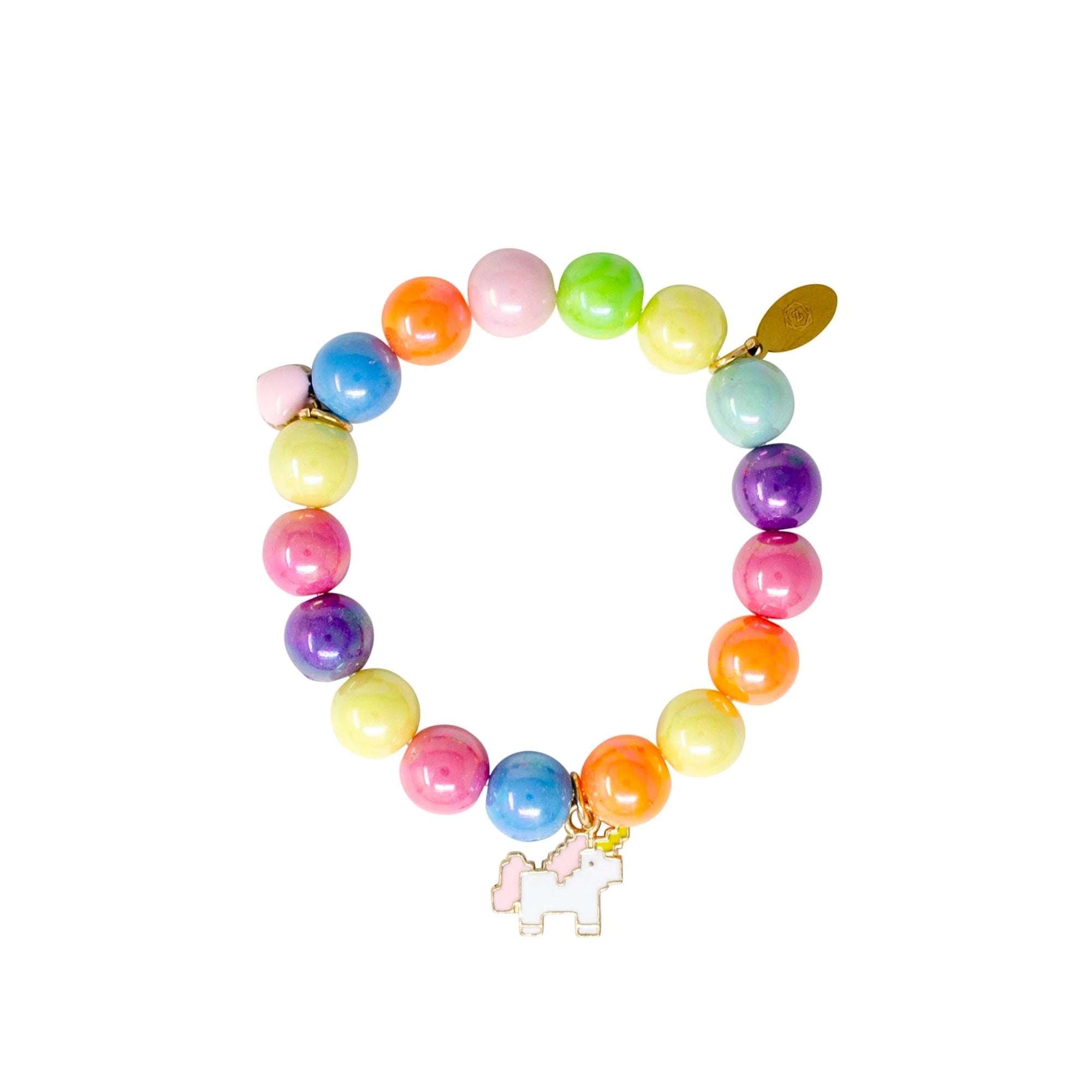 Bright Gum Ball Stretchy Unicorn Bracelets