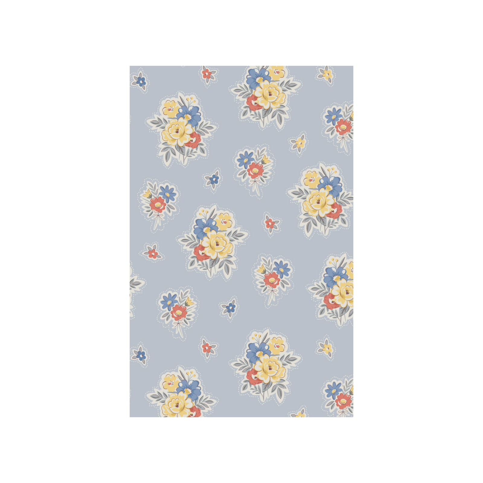 Country Stitch Floral Swaddle Blanket