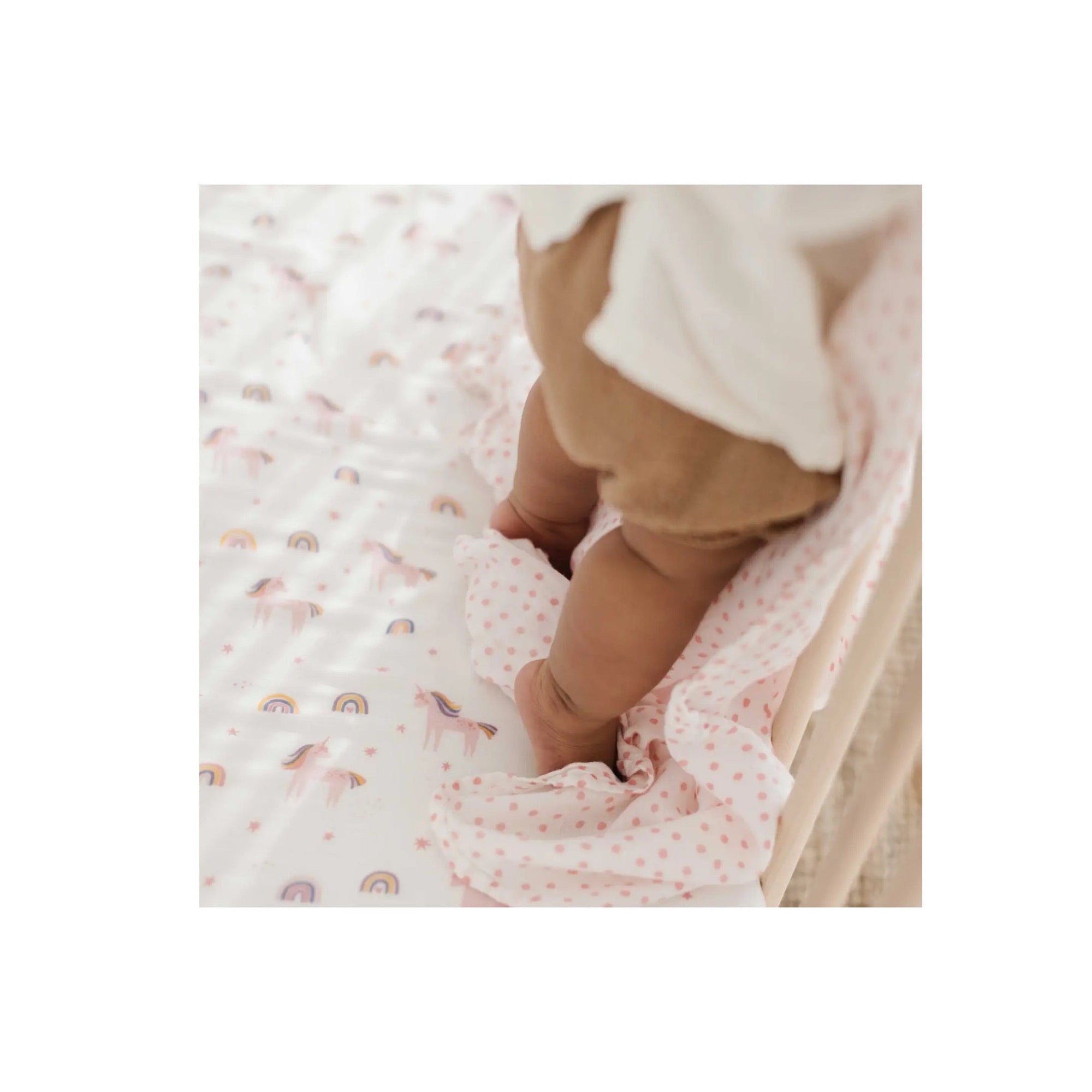 (SM) Bamboo Muslin Crib Sheets