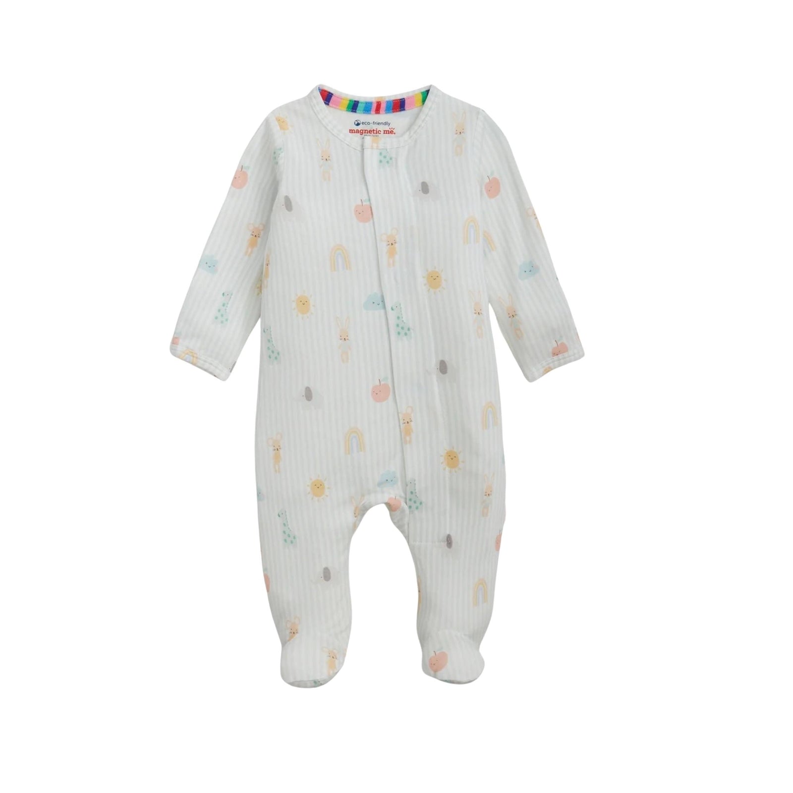 Lullaby Sky Blue Magnetic Closure Footie