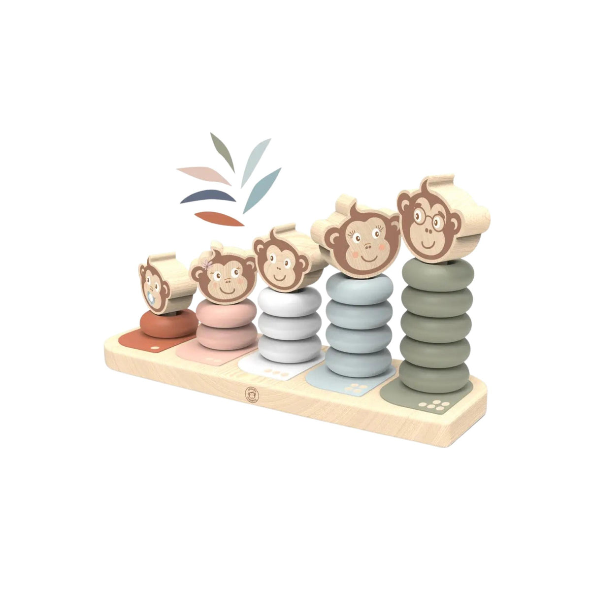 Wooden Monkey Family Stacker