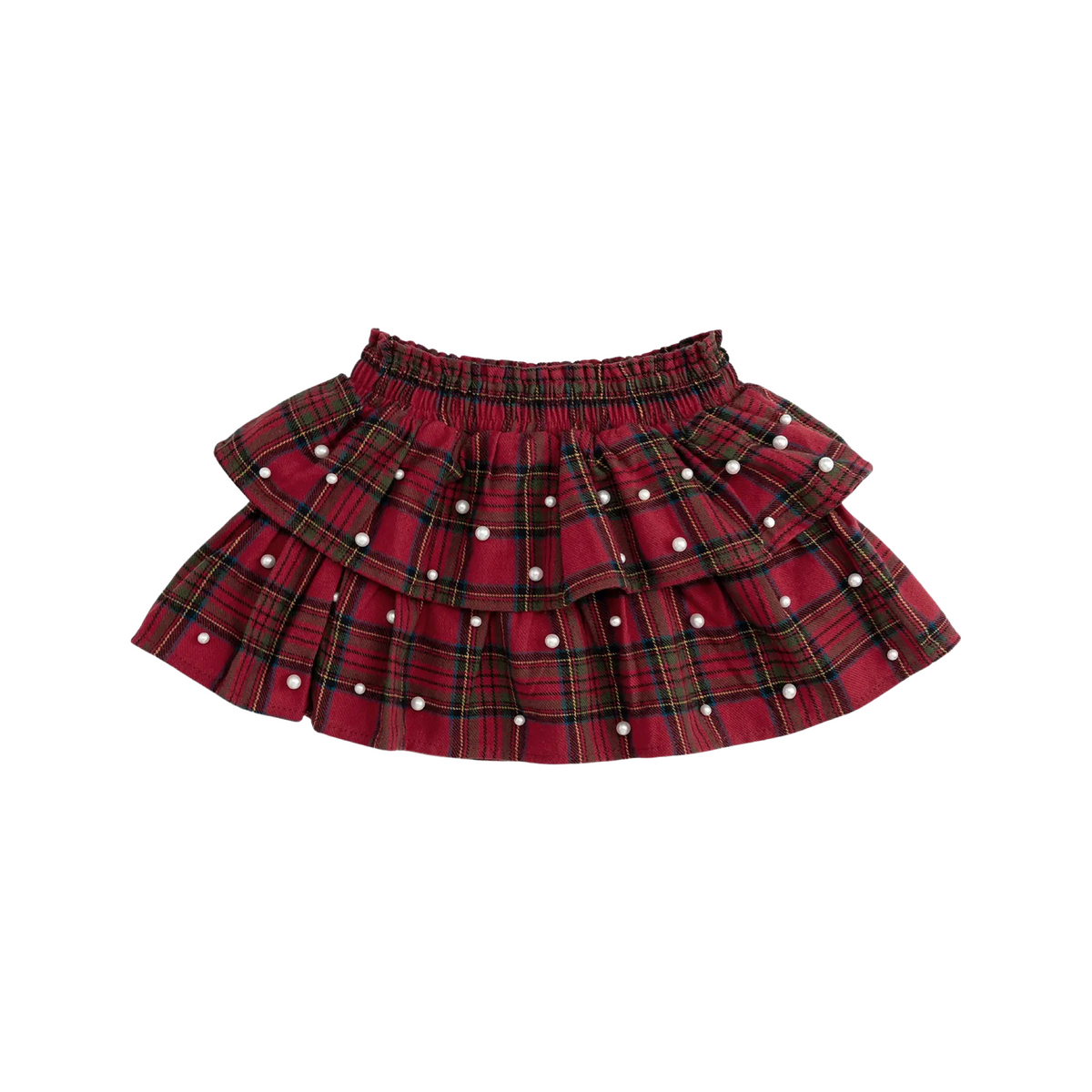 Christmas Tartan Pearl Skirt