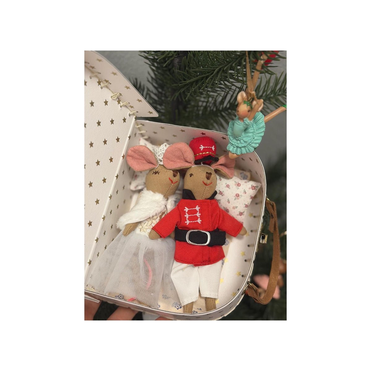 Nutcracker Mice in Suitcase