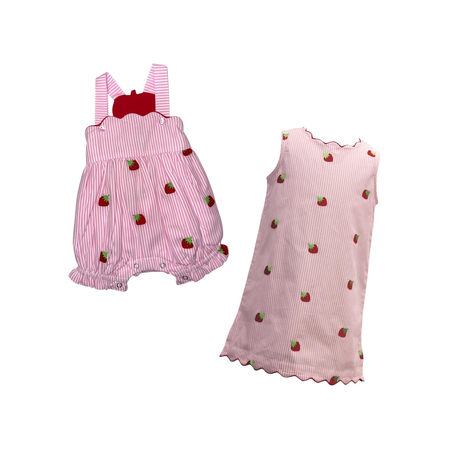 Girls’ Embroidered Strawberry Dress