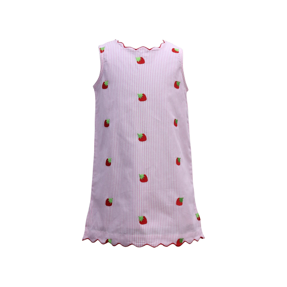 Girls’ Embroidered Strawberry Dress