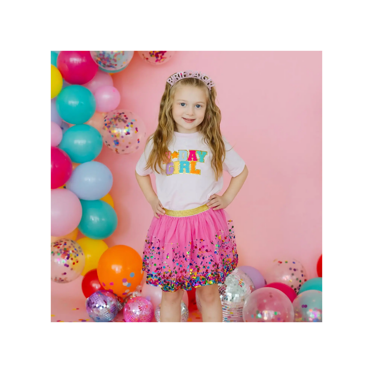 Birthday Girl Patch Short Sleeve T-Shirt