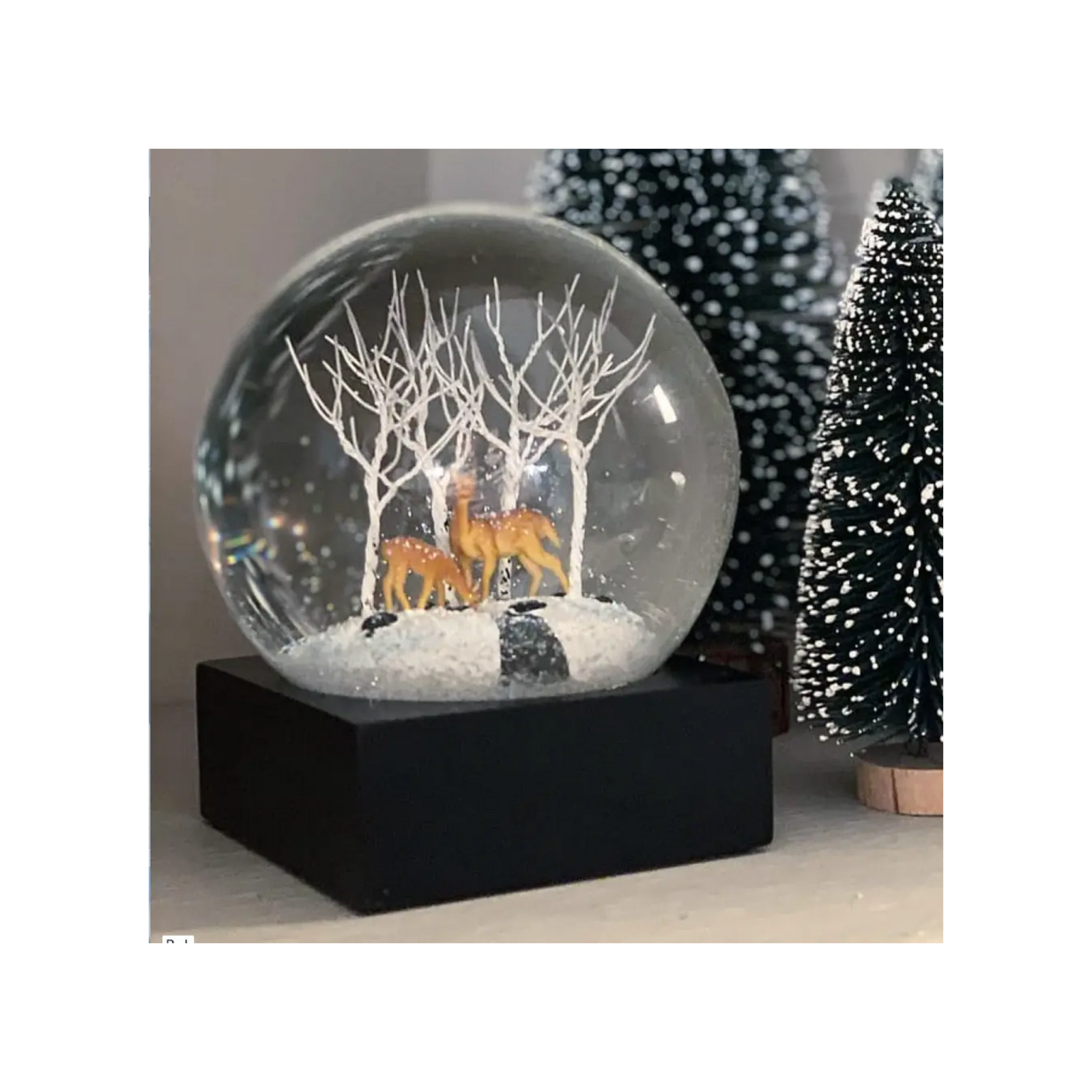 Deer In Woods Snow Globe