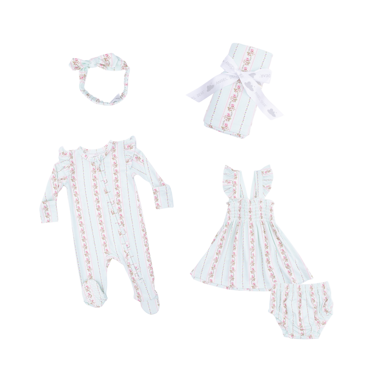 Antoinette Stripe Smocked Top With Bloomer