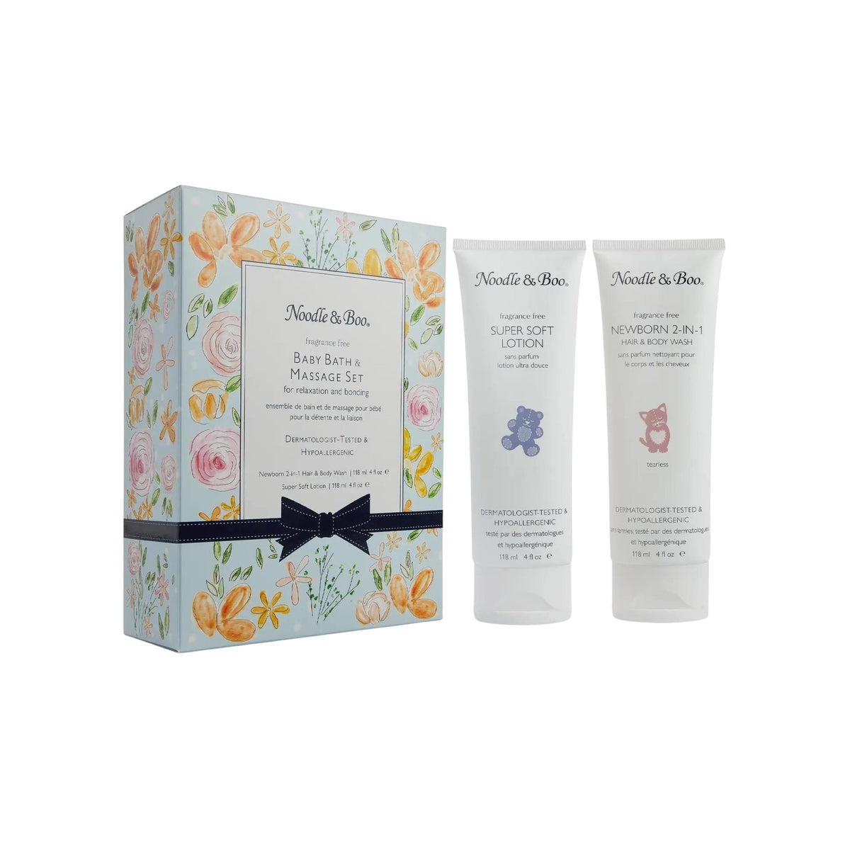 Baby Bath &amp; Massage Set Fragrance Free Flowers