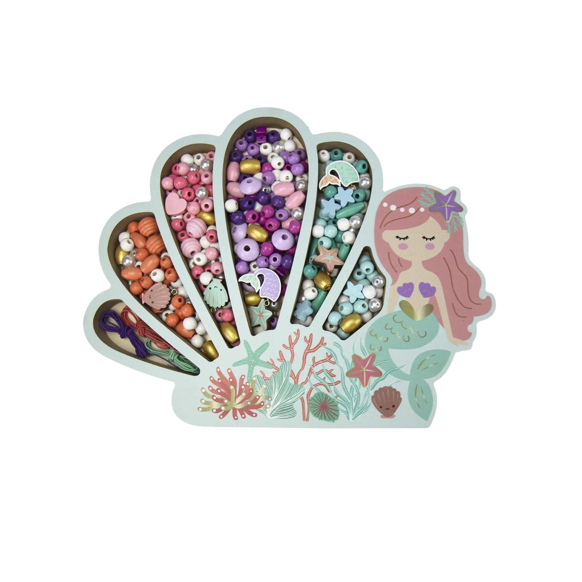 Mermaid Wooden Beads Jewelry Kit