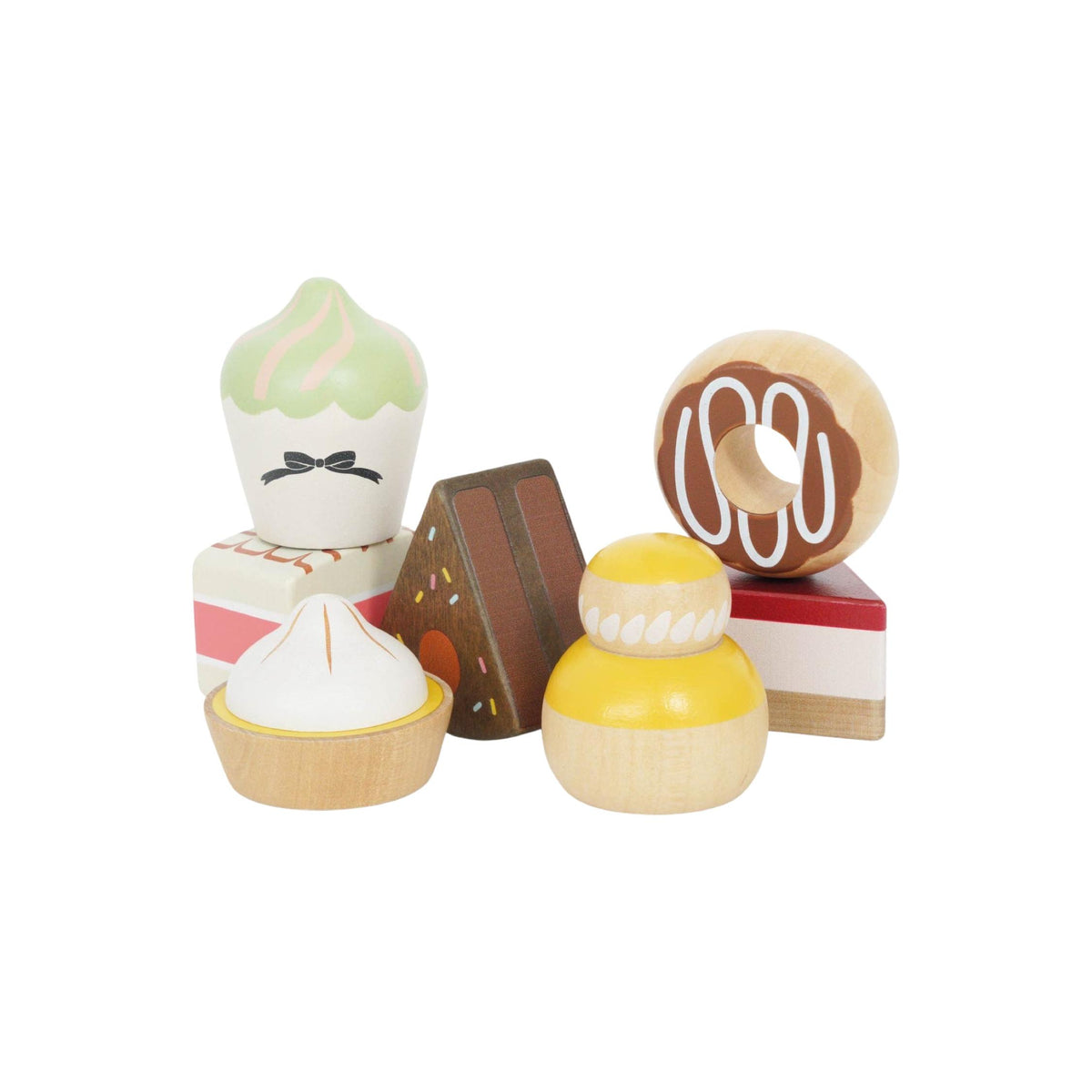 3-Tier Wooden Toy Cake Stand & Treats